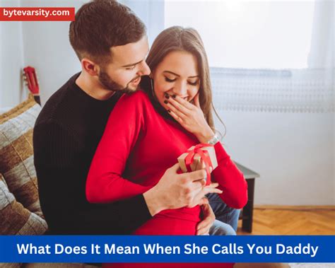 what does it mean when your girlfriend calls you daddy